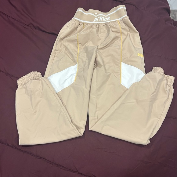 Prince Women's Beige and White Joggers - Picture 4 of 8